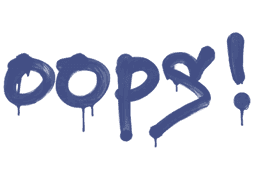 Sealed Graffiti | Oops (SWAT Blue)