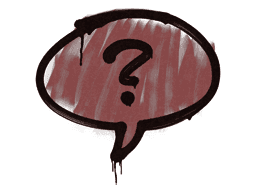 Sealed Graffiti | Question Mark (Brick Red)