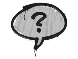 Sealed Graffiti | Question Mark (Shark White)