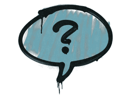Sealed Graffiti | Question Mark (Wire Blue)