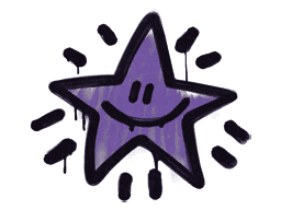 Sealed Graffiti | Shining Star (Monster Purple)