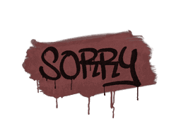 Sealed Graffiti | Sorry (Brick Red)
