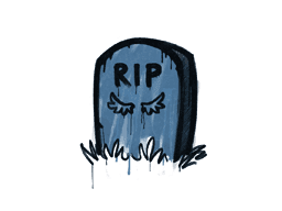 Sealed Graffiti | Tombstone (Monarch Blue)