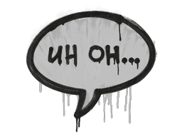Sealed Graffiti | Uh Oh (Shark White)
