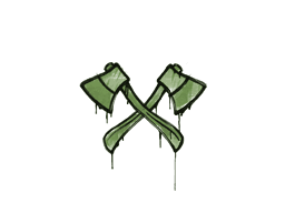 Sealed Graffiti | X-Axes (Battle Green)