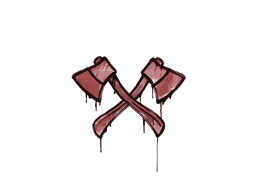 Sealed Graffiti | X-Axes (Blood Red)