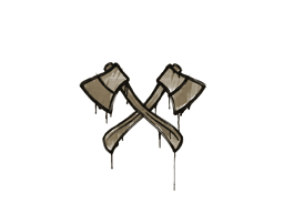 Sealed Graffiti | X-Axes (Dust Brown)