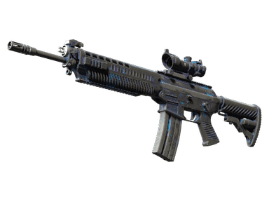 StatTrak™ SG 553 | Aloha (Battle-Scarred)