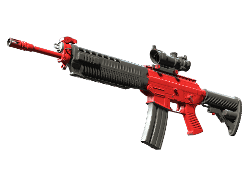 SG 553 | Candy Apple (Well-Worn)