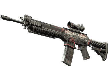 SG 553 | Cyberforce (Battle-Scarred)
