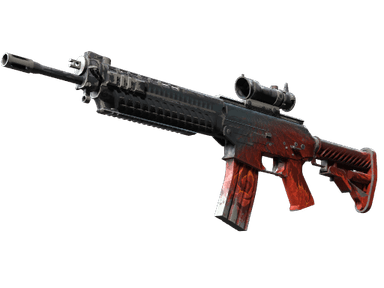StatTrak™ SG 553 | Darkwing (Battle-Scarred)