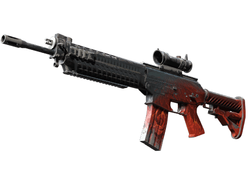 SG 553 | Darkwing (Battle-Scarred)