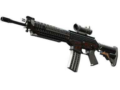 SG 553 | Heavy Metal (Well-Worn)