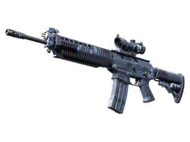 SG 553 | Night Camo (Well-Worn)