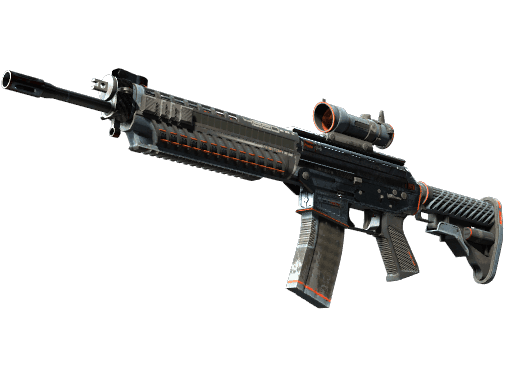 SG 553 | Phantom (Battle-Scarred)