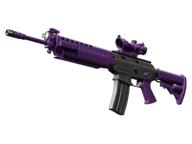 StatTrak™ SG 553 | Ultraviolet (Well-Worn)