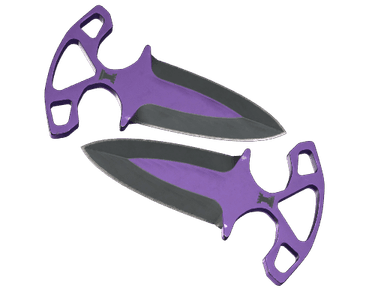 ★ StatTrak™ Shadow Daggers | Ultraviolet (Well-Worn)