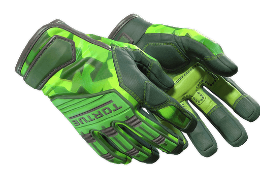 ★ Specialist Gloves | Lime Polycam (Minimal Wear)