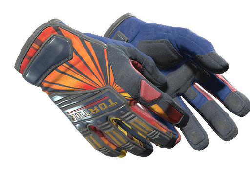 ★ Specialist Gloves | Sunburst (Well-Worn)