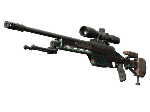 SSG 08 | Azure Glyph (Battle-Scarred)