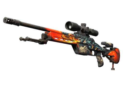 StatTrak™ SSG 08 | Dragonfire (Factory New)