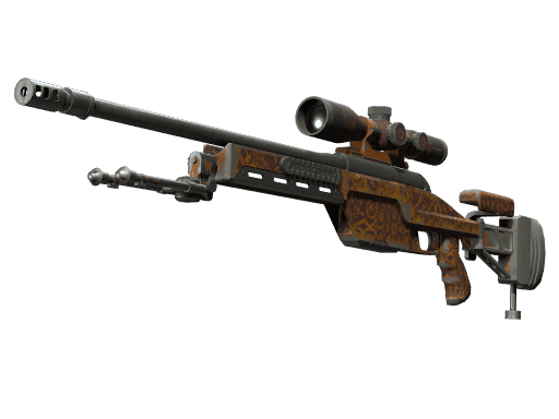 SSG 08 | Orange Filigree (Field-Tested)