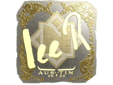 Sticker | 1eeR (Gold) | Austin 2025