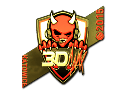 Sticker | 3DMAX (Gold) | Katowice 2015