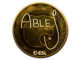 Sticker | ableJ (Gold) | Katowice 2019