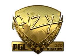 Sticker | aizy (Gold) | Krakow 2017