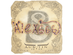 Sticker | alex666 | Austin 2025