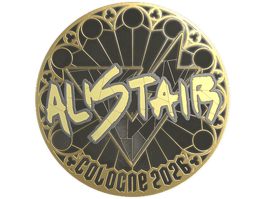 Sticker | aliStair (Gold) | Cologne 2026