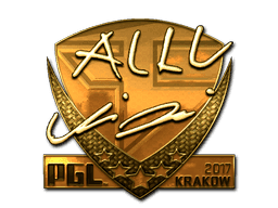 Sticker | allu (Gold) | Krakow 2017