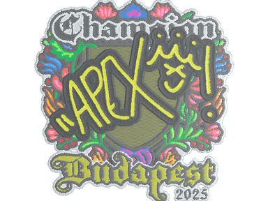 Sticker | apEX (Embroidered, Champion) | Budapest 2025