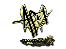 Sticker | apEX (Gold) | Antwerp 2022