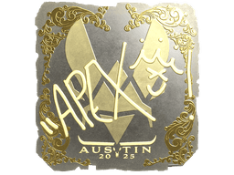 Sticker | apEX (Gold) | Austin 2025