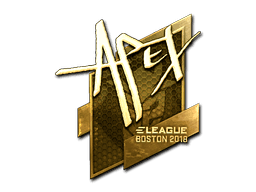 Sticker | apEX (Gold) | Boston 2018