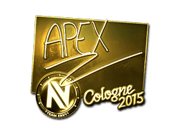 Sticker | apEX (Gold) | Cologne 2015