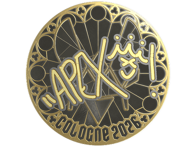 Sticker | apEX (Gold) | Cologne 2026