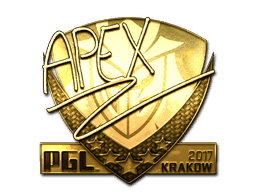 Sticker | apEX (Gold) | Krakow 2017