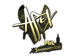 Sticker | apEX (Gold) | Stockholm 2021