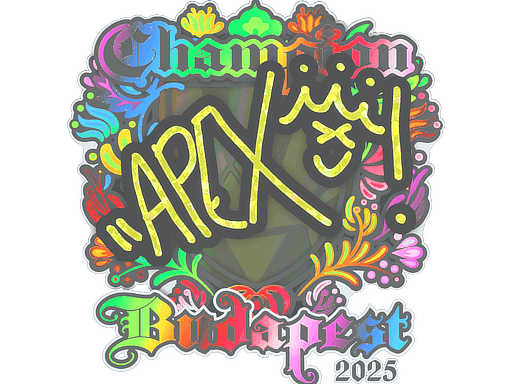 Sticker | apEX (Holo, Champion) | Budapest 2025