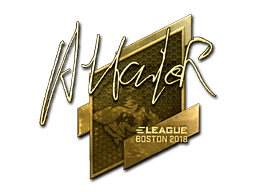 Sticker | Attacker (Gold) | Boston 2018