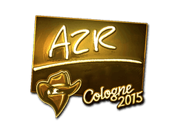 Sticker | AZR (Gold) | Cologne 2015