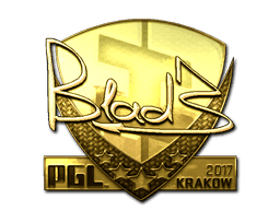 Sticker | B1ad3 (Gold) | Krakow 2017