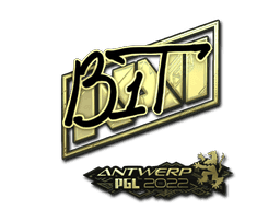 Sticker | b1t (Gold) | Antwerp 2022