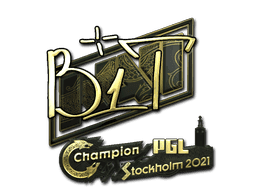 Sticker | b1t (Gold) | Stockholm 2021