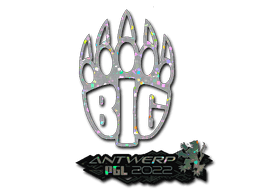 Sticker | BIG (Glitter) | Antwerp 2022