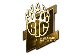 Sticker | BIG (Gold) | Boston 2018