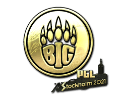 Sticker | BIG (Gold) | Stockholm 2021